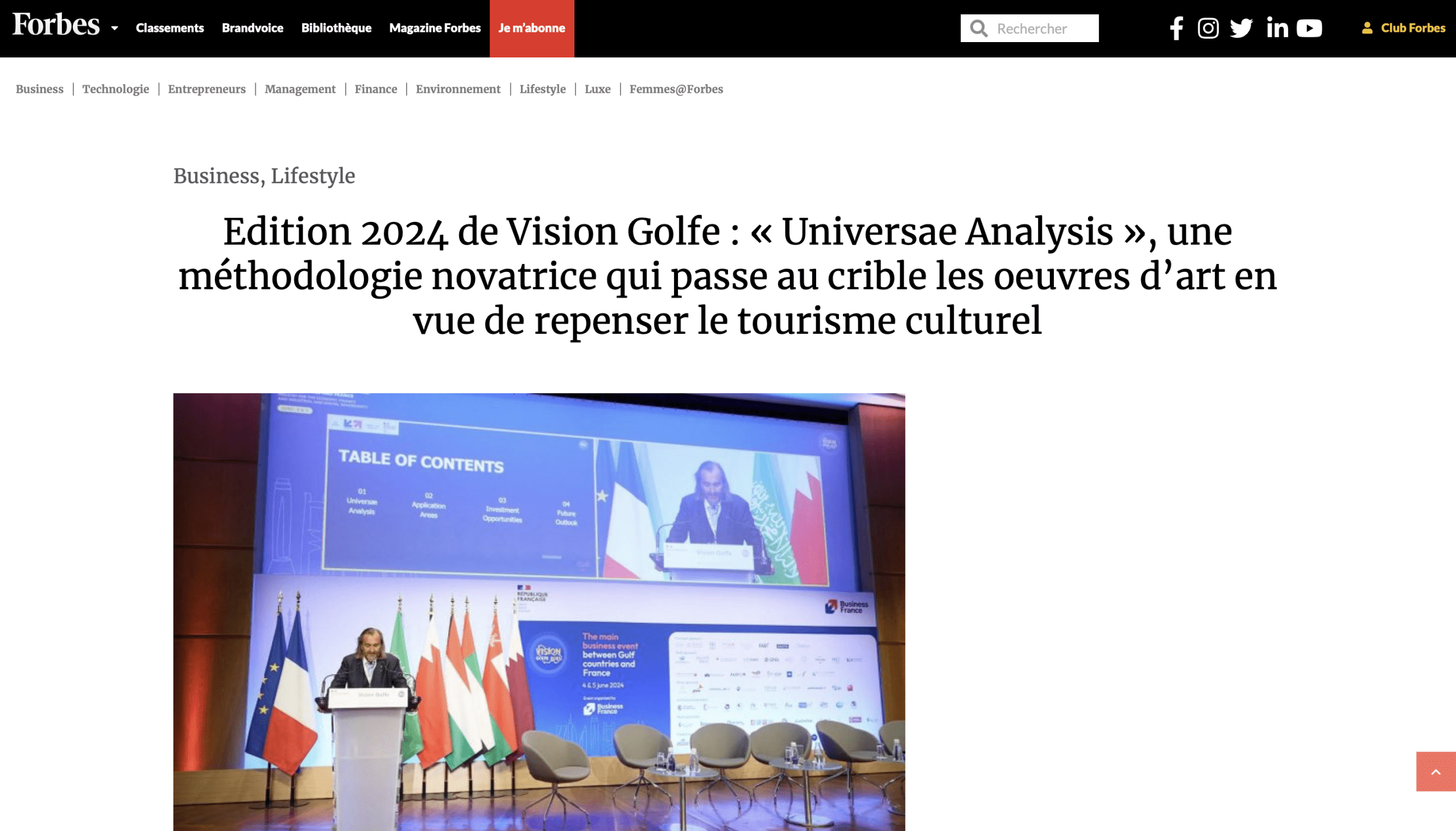 2024 edition of Vision Golfe: Universæ Analysis, an innovative methodology